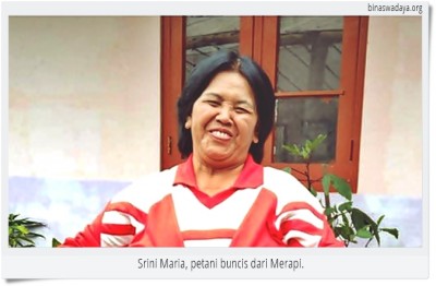 Srini Maria, Ibu Buncis dari Gunung Merapi
