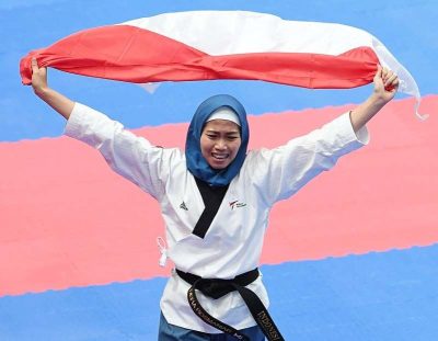 AG2018: Defia Rosmaniar Sabet Emas Perdana Indonesia